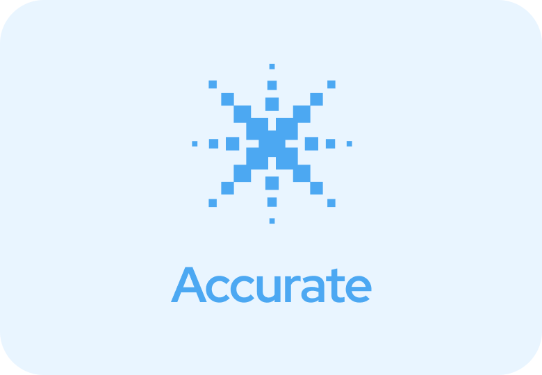 임상 현장에서 검증된 정확성